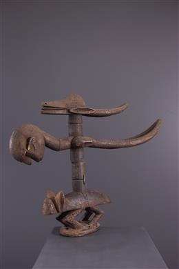 Arte africana - Bamana Ci Wara stemma orizzontale
