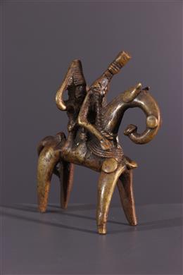Arte africana - Cavaliere di bronzo Sao Sokoto Putchu Ginadji