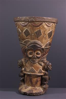 Arte africana - Chokwe, Tschokwe Tamburo 