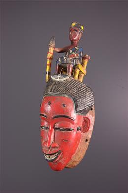 Arte africana - Gouro Gyela lu maschera