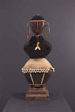 Arte africana - Grande bambola di perline del Sud Africa
