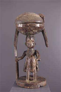 Arte africana - Coppa Agere Ifa Yoruba cavaliere