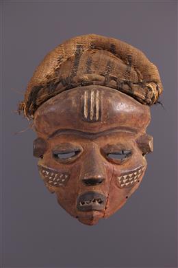 Arte africana - Maschera di iniziazione Pende Mbuya
