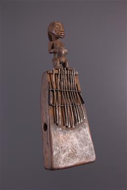 Arte africana - Lamellofono Tabwa con motivo figurativo