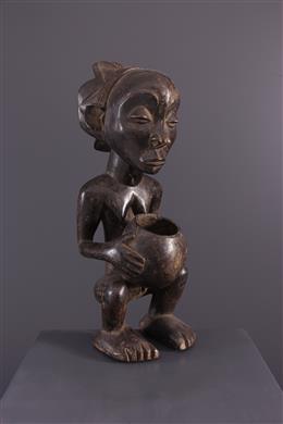 Arte africana - Statua del portatore di coppa Hemba/Luba