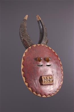 Arte africana - Kplé-kplé Goli Baule maschera