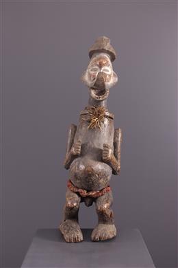 Arte africana - Scatola antropomorfa Yaka