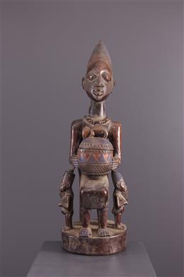 Arte africana - Olumèye Portatore di coppa Yoruba