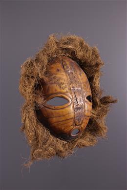 Arte africana - Maschera a guscio di tartaruga Lega