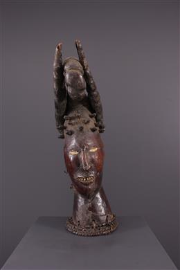 Arte africana - Ekoi Maschera