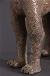 bronze africainBenin Leopardo
