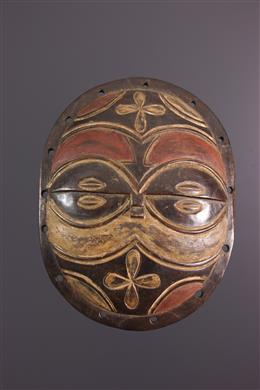 Arte africana - Scudo con maschera Teke Kidumu