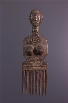 Arte africana - Pettine Tabwa figurativo