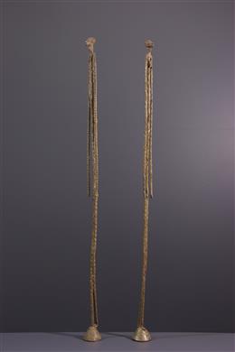 Arte africana - Figure di coppia in bronzo Dogon
