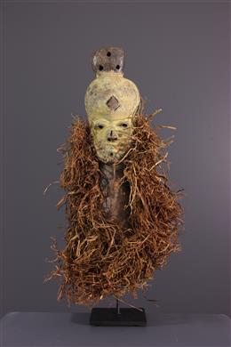 Arte africana - Maschera rituale di Pende in miniatura