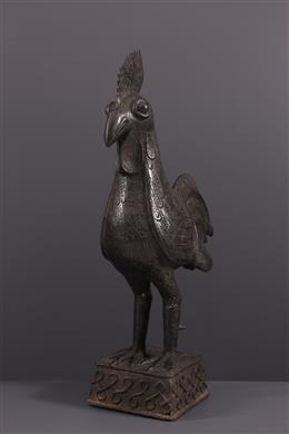Arte africana - Figura del gallo del Benin Edo Okpa