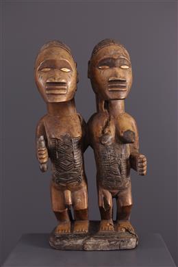 Arte africana - Figura di coppia Beembe Lemba