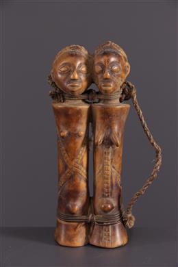 Arte africana - statuetta gemelle Tabwa Mpundu