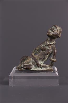 Arte africana - Statua di bronzo Dogon