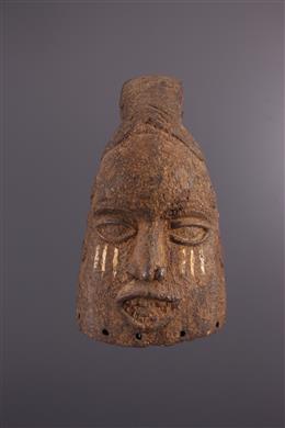 Arte africana - Maschera con stemma Idoma