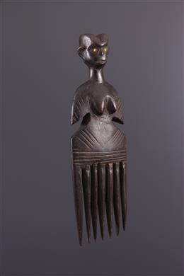 Arte africana - Pettine figurativo Kwere Zaramo
