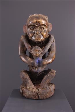 Arte africana - Scimmia feticcio Bulu, Boulou