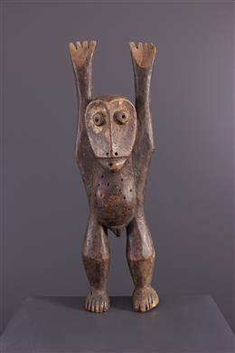 Arte africana - Statuetta di iniziazione della Lega Bwami