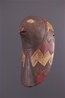 Arte africana - Maschera zoomorfa per uccelli Luba/Zela